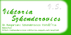 viktoria szkenderovics business card